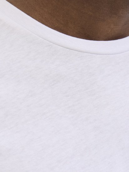 Jack & Jones Jaxon Crew Neck T-Shirt White - Тениски - мъжки тениски големи размери