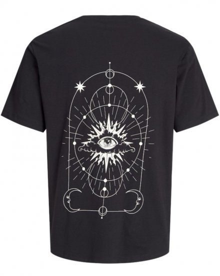  Jack & Jones Jackie Crew Neck T-Shirt Black - Тениски - мъжки тениски големи размери