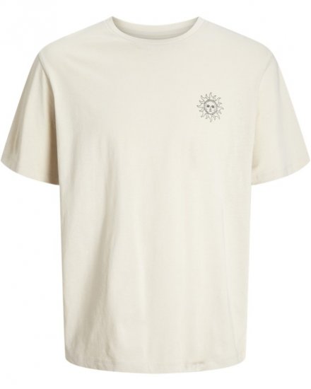 Jack & Jones Jackie Crew Neck T-Shirt Moonbeam - Тениски - мъжки тениски големи размери