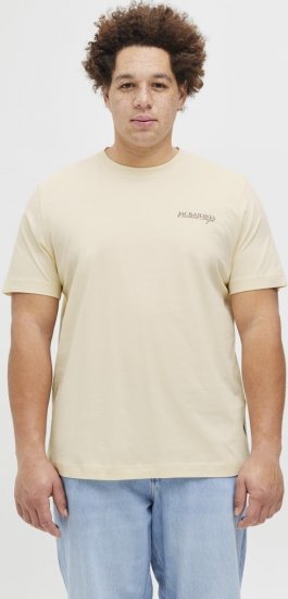 Jack & Jones Boston Photo Crew Neck T-Shirt Antique White - Тениски - мъжки тениски големи размери