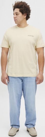 Jack & Jones Boston Photo Crew Neck T-Shirt Antique White - Тениски - мъжки тениски големи размери