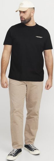 Jack & Jones Boston Photo Crew Neck T-Shirt Black - Тениски - мъжки тениски големи размери