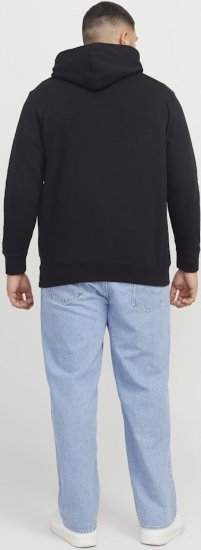 Jack & Jones Frederiksberg Box Script Hoodie Black - Суичъри & cуичъри с качулка - мъжки суичъри големи размери