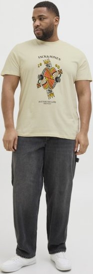 Jack & Jones Anatomy Skull Crew Neck T-Shirt Antique White - Тениски - мъжки тениски големи размери