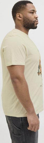 Jack & Jones Anatomy Skull Crew Neck T-Shirt Antique White - Тениски - мъжки тениски големи размери