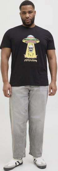 Jack & Jones Anatomy Skull Crew Neck T-Shirt Black - Тениски - мъжки тениски големи размери