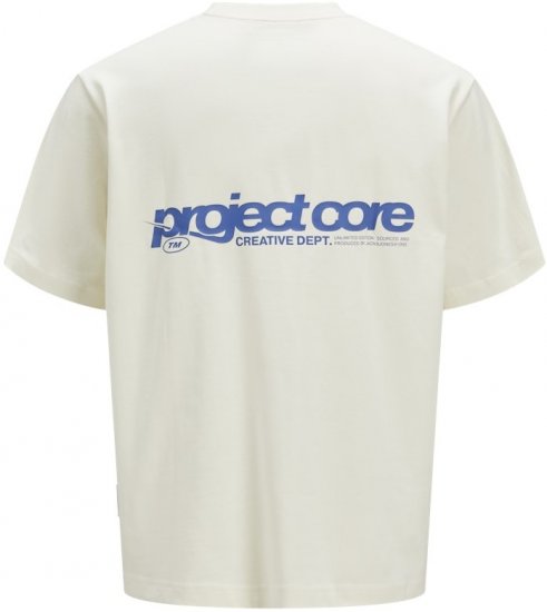 Jack & Jones Union Front & Back Print Crew Neck T-Shirt Yellow - Тениски - мъжки тениски големи размери