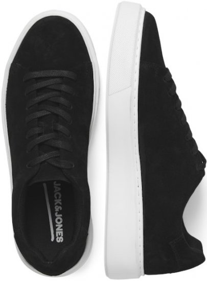 Jack & Jones Stockholm Leather Sneakers Black/Suede - Мъжки oбувки 40-52 - 