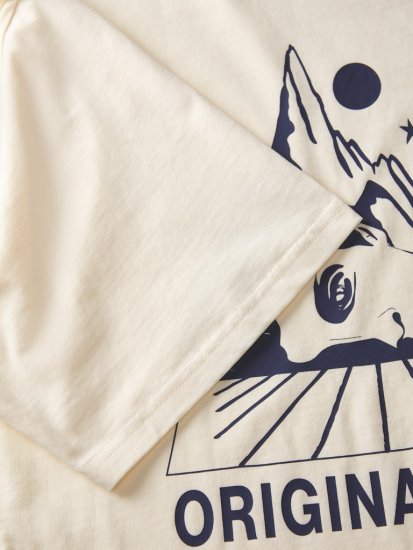 Jack & Jones Bellagio Collage Crew Neck T-Shirt Antique White - Тениски - мъжки тениски големи размери