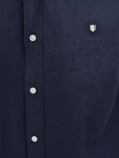 Jack & Jones Summer Shield Short Sleeve Shirt Maritime Blue - Ризи - мъжки ризи големи размери