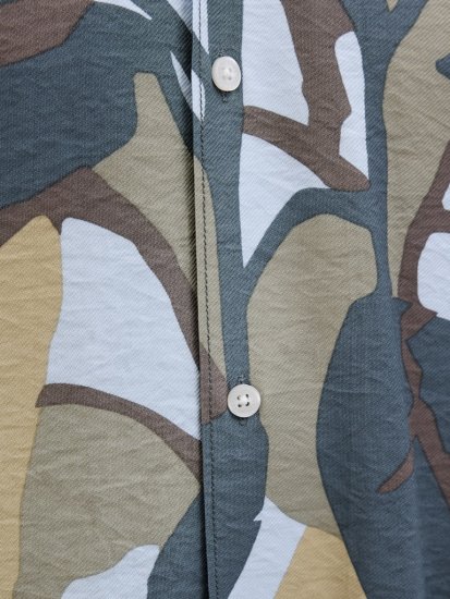 Jack & Jones Vira Marshall AOP Short Sleeve Shirt Silver Sage - Ризи - мъжки ризи големи размери