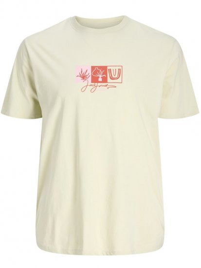 Jack & Jones Canggu Crew Neck T-Shirt Celadon Tint - Тениски - мъжки тениски големи размери