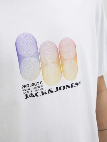 Jack & Jones Calma Crew Neck T-Shirt Gray Dawn - Тениски - мъжки тениски големи размери