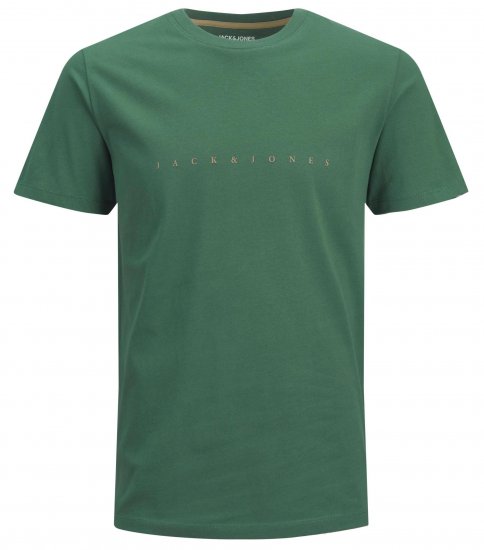 Jack & Jones JJFONT T-Shirt Green - Тениски - мъжки тениски големи размери