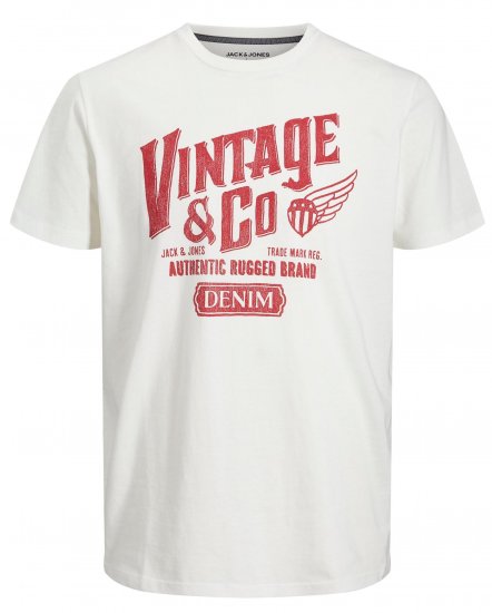 Jack & Jones JJAARON T-Shirt Light Beige - Тениски - мъжки тениски големи размери