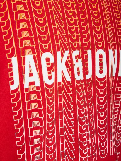 Jack & Jones JJCYBER T-Shirt Red - Тениски - мъжки тениски големи размери