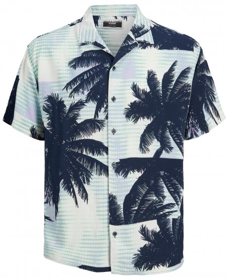 Jack & Jones JCOUNNATURAL Resort Shirt Lavender - Ризи - мъжки ризи големи размери