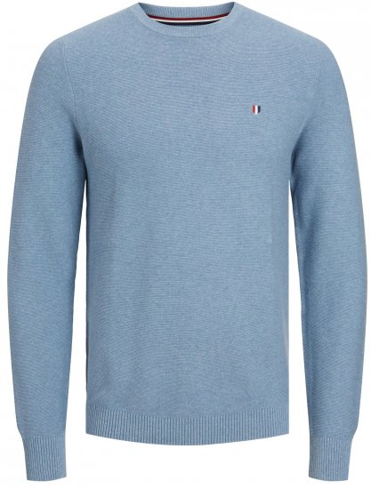 Jack & Jones JPRBLUROY Knitted Sweater Faded Denim - Суичъри & cуичъри с качулка - мъжки суичъри големи размери