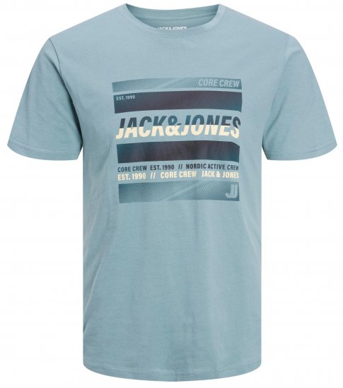 Jack & Jones JCOARC T-Shirt Light Blue - Тениски - мъжки тениски големи размери