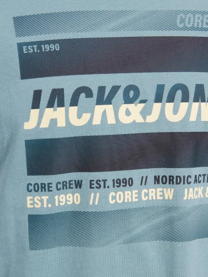 Jack & Jones JCOARC T-Shirt Light Blue - Тениски - мъжки тениски големи размери