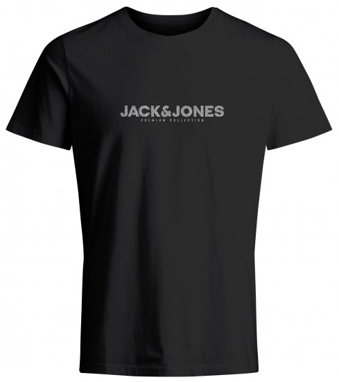Jack & Jones JPRBLABOOSTER T-Shirt Black - Тениски - мъжки тениски големи размери