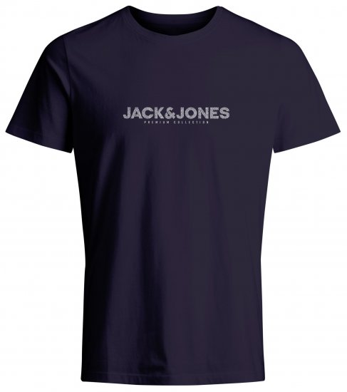 Jack & Jones JPRBLABOOSTER T-Shirt Navy - Тениски - мъжки тениски големи размери