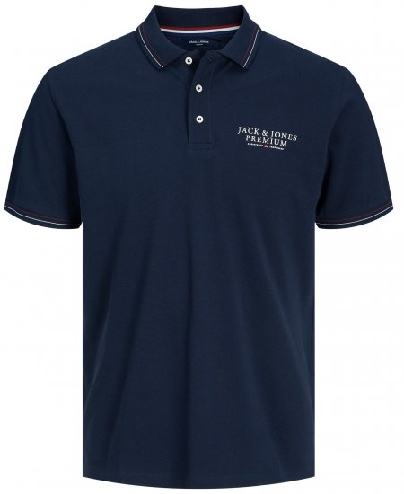 Jack & Jones JPRBLUARCHIE Polo Navy Blazer - Поло тениски - мъжки тениски с яка големи размери