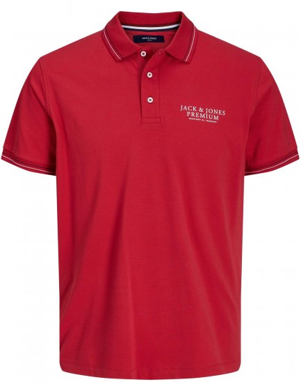 Jack & Jones JPRBLUARCHIE Polo Scarlet Smile - Поло тениски - мъжки тениски с яка големи размери
