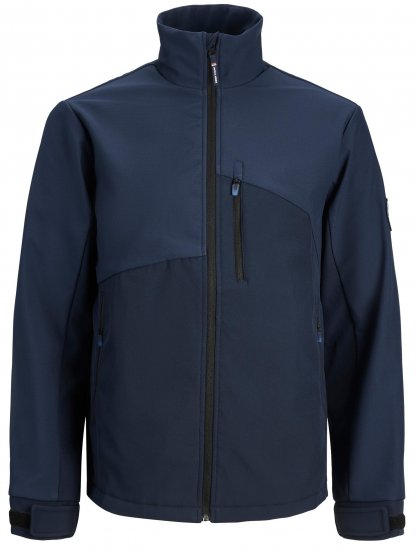 jack & Jones JCOARC Softshell Jacket Navy - Якета - мъжки якета големи размери