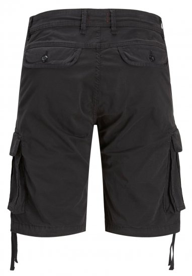 jack & Jones JPSTZEUS Cargo Shorts Black - Шорти - мъжки къси панталони големи размери