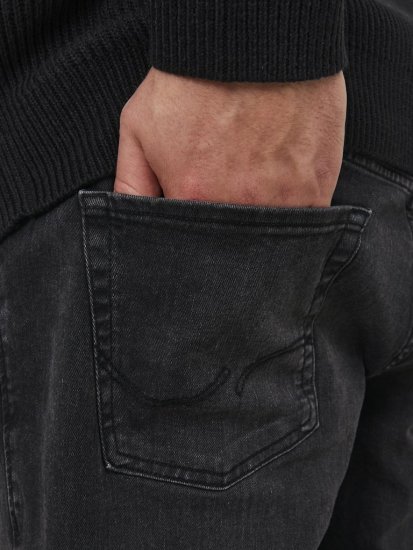 Jack & Jones GLENN ORIGINAL MF 073 Black Denim - Дънки и панталони - мъжки Дънки и панталони големи размери