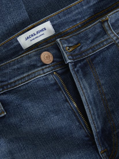 Jack & Jones JJILIAM JJORIGINAL SQ 223 Jeans Blue Denim - Дънки и панталони - мъжки Дънки и панталони големи размери
