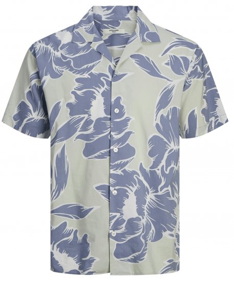 Jack & Jones JPRBLAPALMA RESORT Shirt Green Tint - Ризи - мъжки ризи големи размери