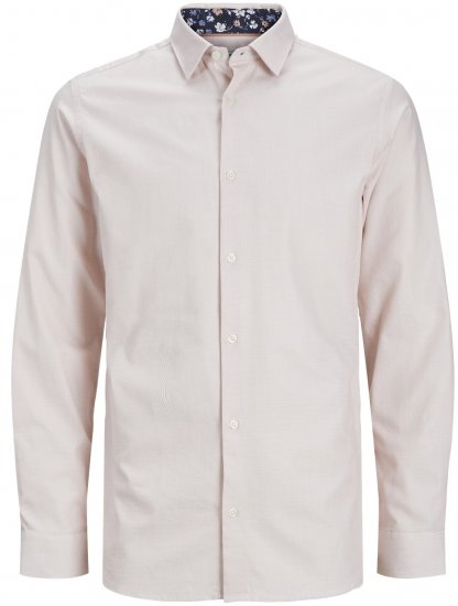 Jack & Jones JPRBLANORDIC DETAIL Shirt Café Crème - Ризи - мъжки ризи големи размери