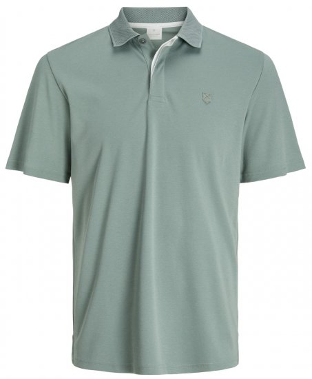 Jack & Jones JPRCCRODNEY Polo Green - Поло тениски - мъжки тениски с яка големи размери