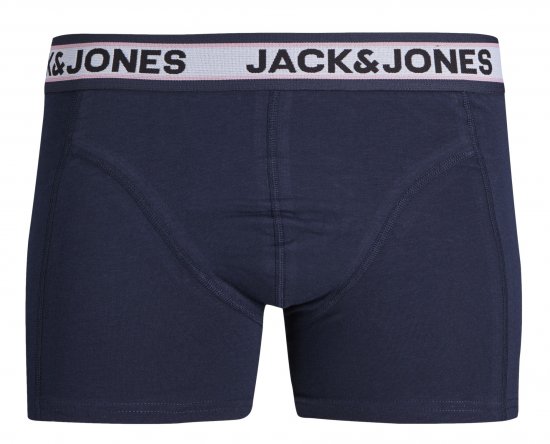 Jack & Jones JACMARCO SOLID Trunks 3-Pack Coronet Blue - Бельо & Бански шорти - Мъжко бельо големи размери