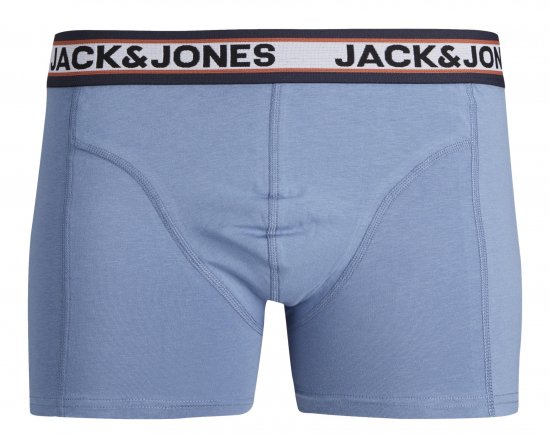Jack & Jones JACMARCO SOLID Trunks 3-Pack Coronet Blue - Бельо & Бански шорти - Мъжко бельо големи размери