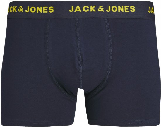 Jack & Jones JACPINK FLAMINGO TRUNKS 5 PACK Navy Blazer - Бельо & Бански шорти - Мъжко бельо големи размери