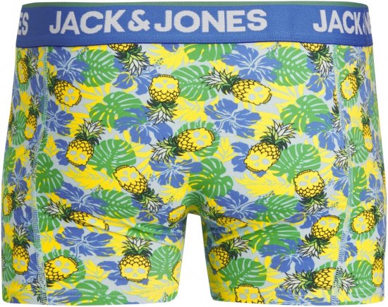 Jack & Jones JACPINEAPPLE SKULL TRUNKS 3 PACK Palace Blue - Боксерки - мъжки боксерки големи размери