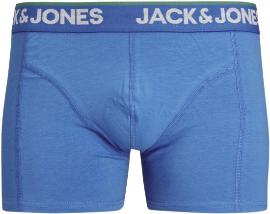 Jack & Jones JACPINEAPPLE SKULL TRUNKS 3 PACK Palace Blue - Боксерки - мъжки боксерки големи размери