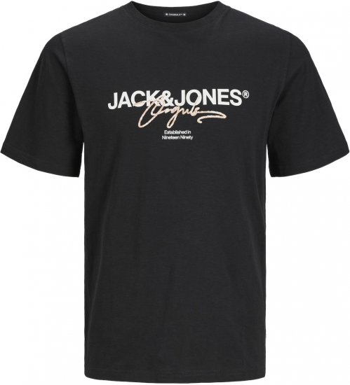 Jack & Jones JORARUBA BRANDING TEE SS CREW NECK Tap Shoe - Тениски - мъжки тениски големи размери