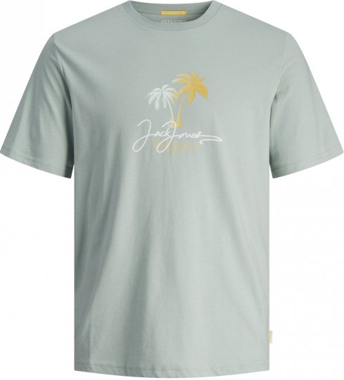 Jack & Jones JORCASEY T-Shirt Crew Neck Gray Mist - Тениски - мъжки тениски големи размери