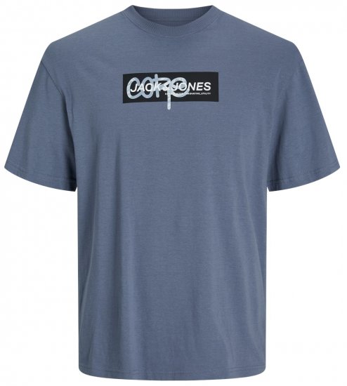 Jack & Jones JCOSUMMER PRINT T-Shirt Flint Stone - Тениски - мъжки тениски големи размери