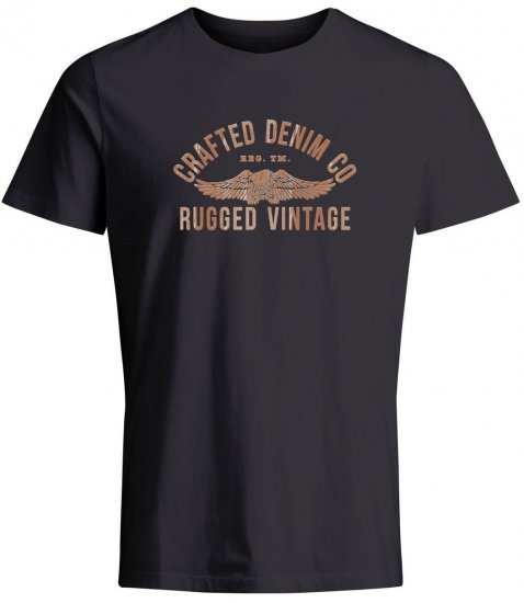 Jack & Jones JPRBLUOLLIE T-shirt Dark Navy - Тениски - мъжки тениски големи размери