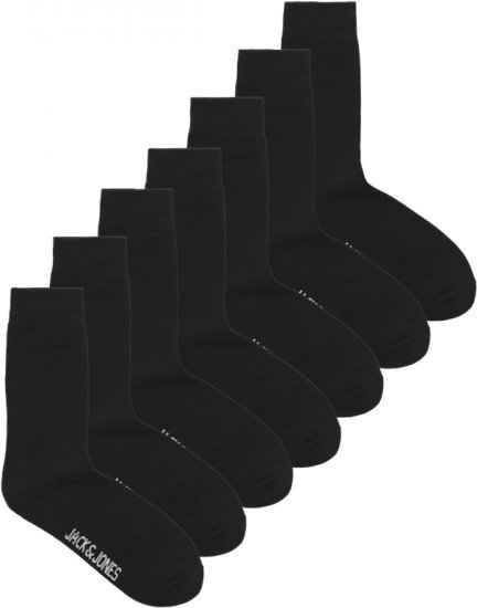 Jack & Jones RAFAEL Socks 7-Pack Black - Бельо & Бански шорти - Мъжко бельо големи размери