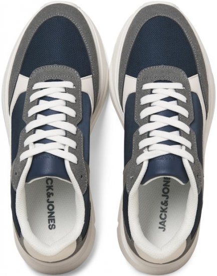 Jack & Jones Waspire Sneakers Grey/NAVY BLAZER - Мъжки oбувки 40-52 - 