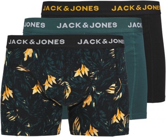 Jack & Jones Tyler Trunks 3-Pack Black - Бельо & Бански шорти - Мъжко бельо големи размери