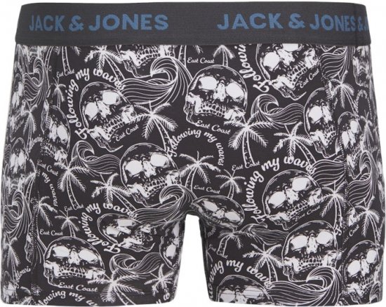 Jack & Jones Damon Skull Trunks 3-Pack Black - Бельо & Бански шорти - Мъжко бельо големи размери