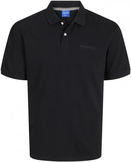 Jack & Jones Frederiksberg Polo Antique Black - Поло тениски - мъжки тениски с яка големи размери