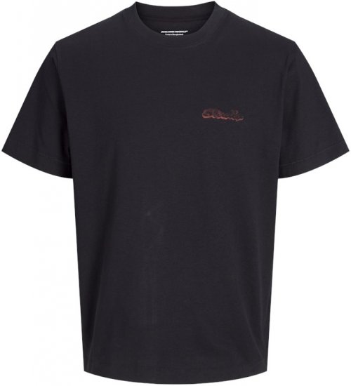Jack & Jones Retiro Crew Neck T-Shirt Black - Тениски - мъжки тениски големи размери